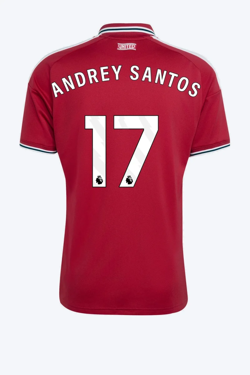 Andrey Santos 17 Voetbalshirt - Manchester United 26/27 Thuis