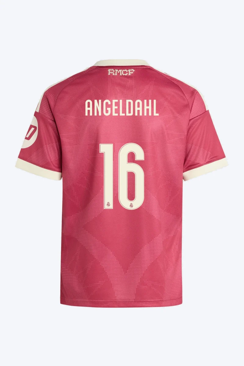 Angeldahl 16 Voetbalshirt - Real Madrid 26/27 Derde Kids