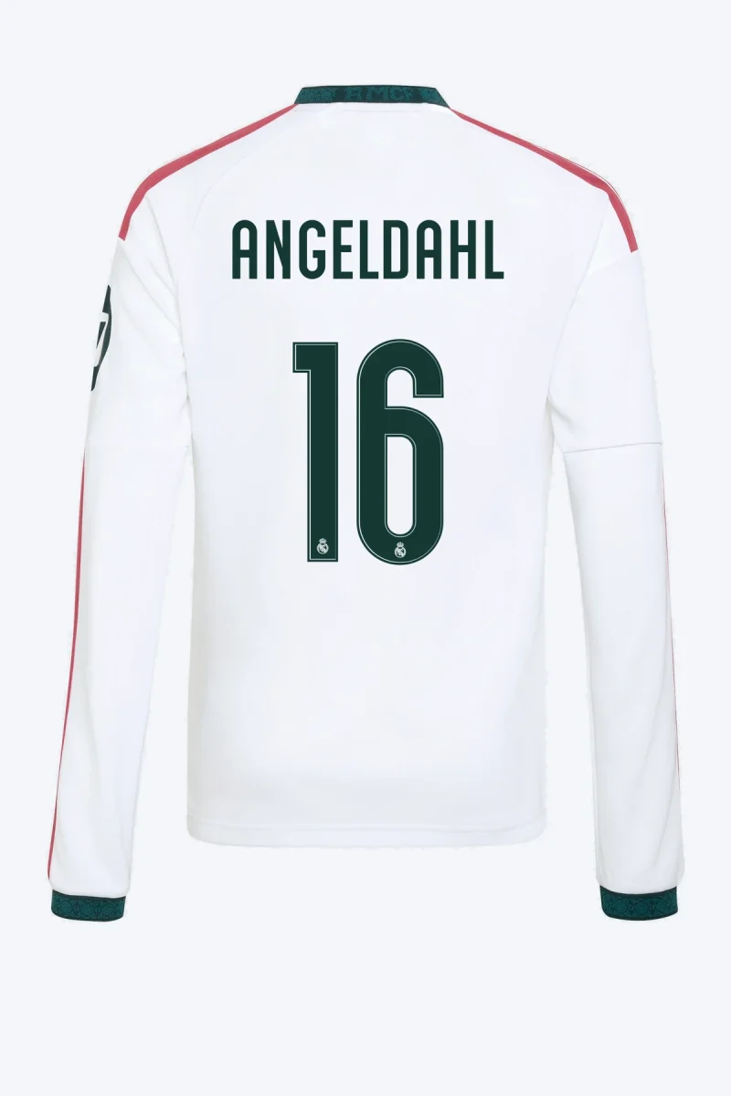 Angeldahl 16 Voetbalshirt - Real Madrid 26/27 Thuis Lange Mouw Kids