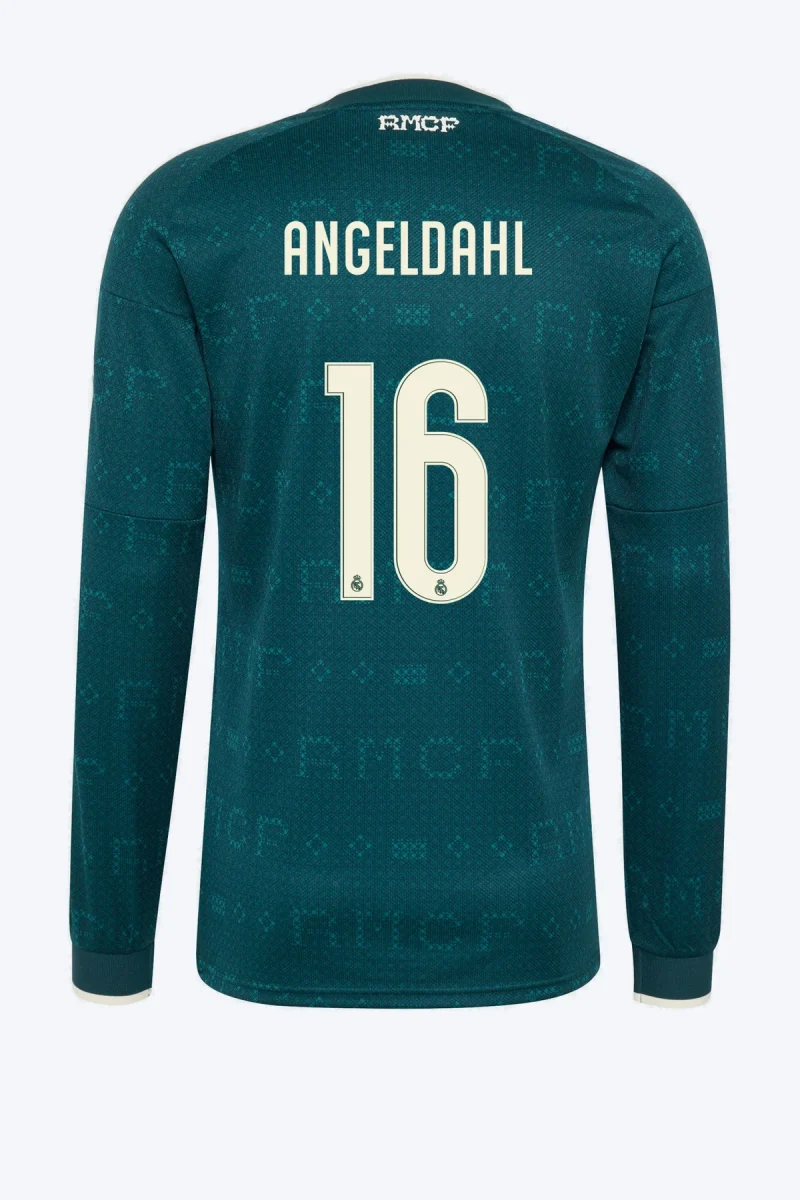 Angeldahl 16 Voetbalshirt - Real Madrid 26/27 Uit Lange Mouw