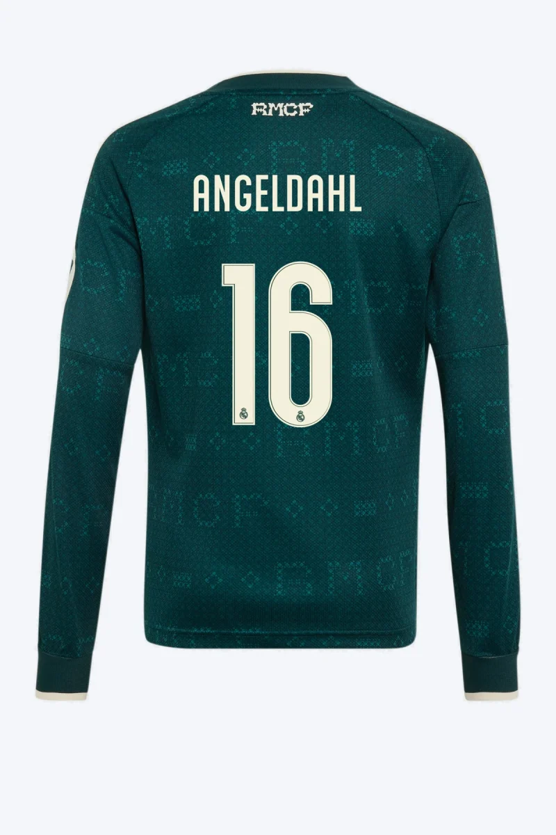 Angeldahl 16 Voetbalshirt - Real Madrid 26/27 Uit Lange Mouw Kids