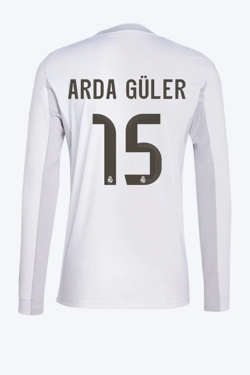 Arda Güler 15 Voetbalshirt - Real Madrid 25/26 Lange Mouw Thuis