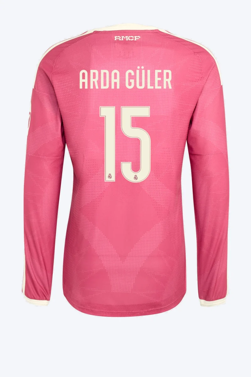 Arda Güler 15 Voetbalshirt - Real Madrid 26/27 Derde Authentic Lange Mouw