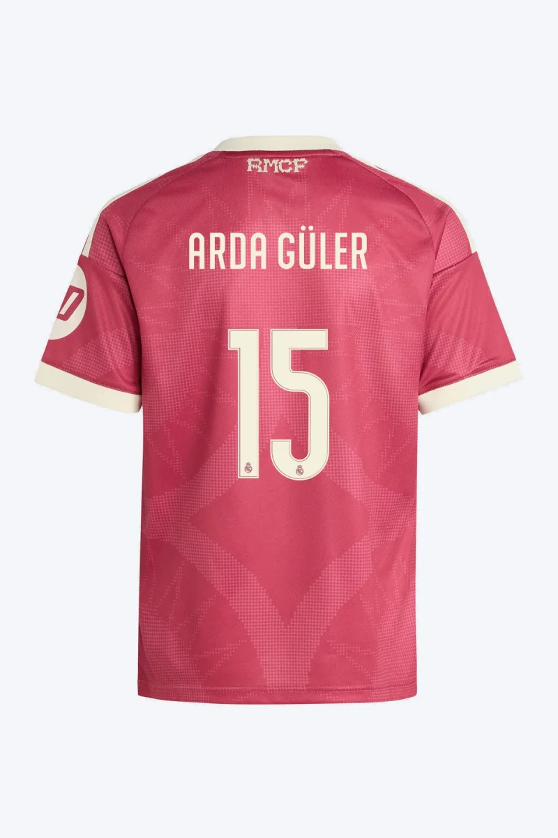 Arda Güler 15 Voetbalshirt - Real Madrid 26/27 Derde Kids