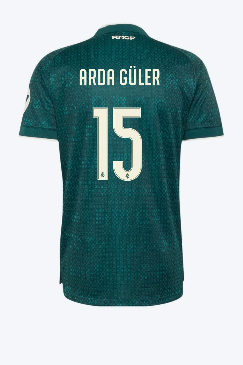 Arda Güler 15 Voetbalshirt - Real Madrid 26/27 Uit Authentic