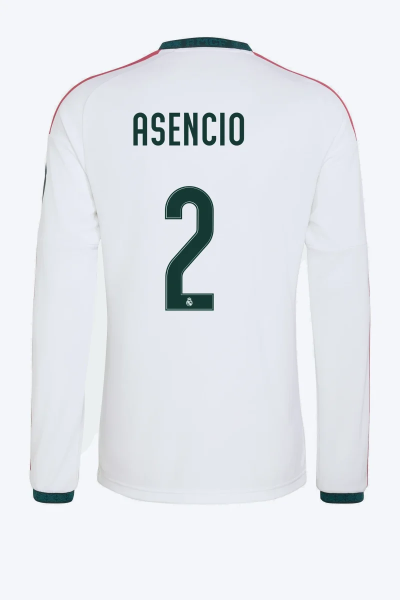 Asencio 2 Voetbalshirt - Real Madrid 26/27 Thuis Lange Mouw