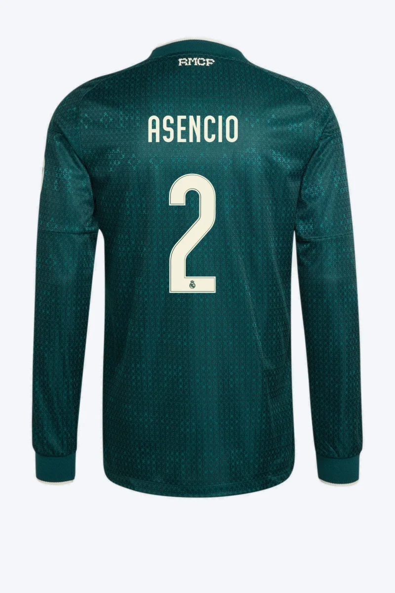 Asencio 2 Voetbalshirt - Real Madrid 26/27 Uit Authentic Lange Mouw