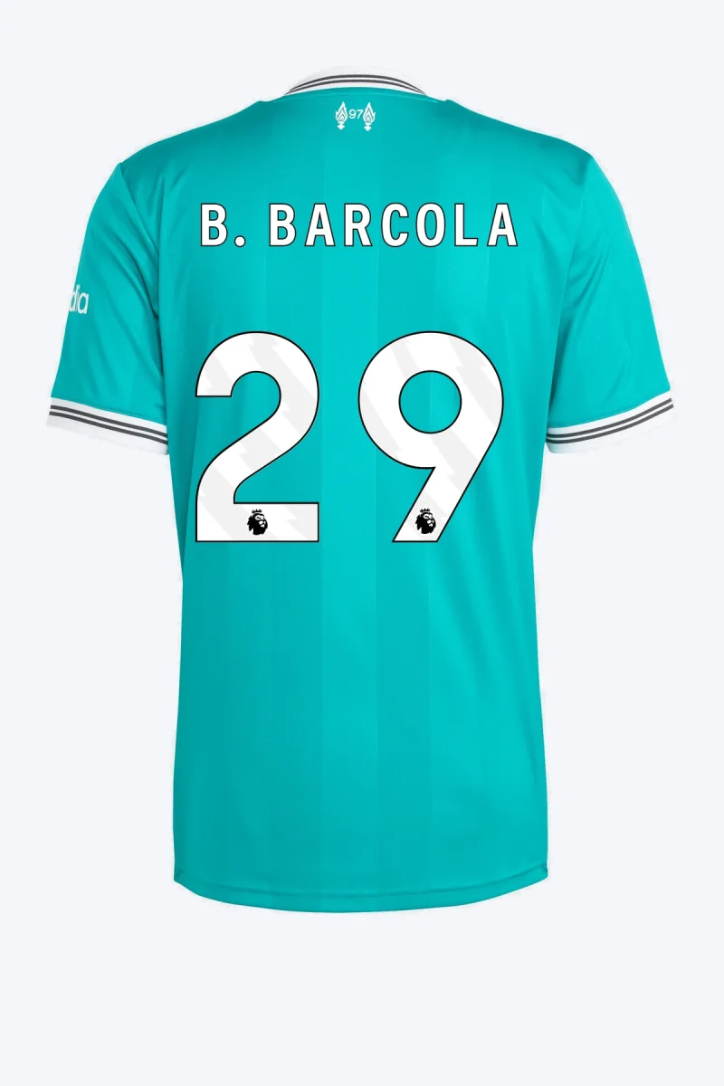B. Barcola 29 Voetbalshirt - Liverpool FC 25/26 Derde