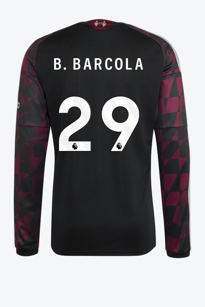 B. Barcola 29 Voetbalshirt - Liverpool FC 26/27 Derde Longsleeve
