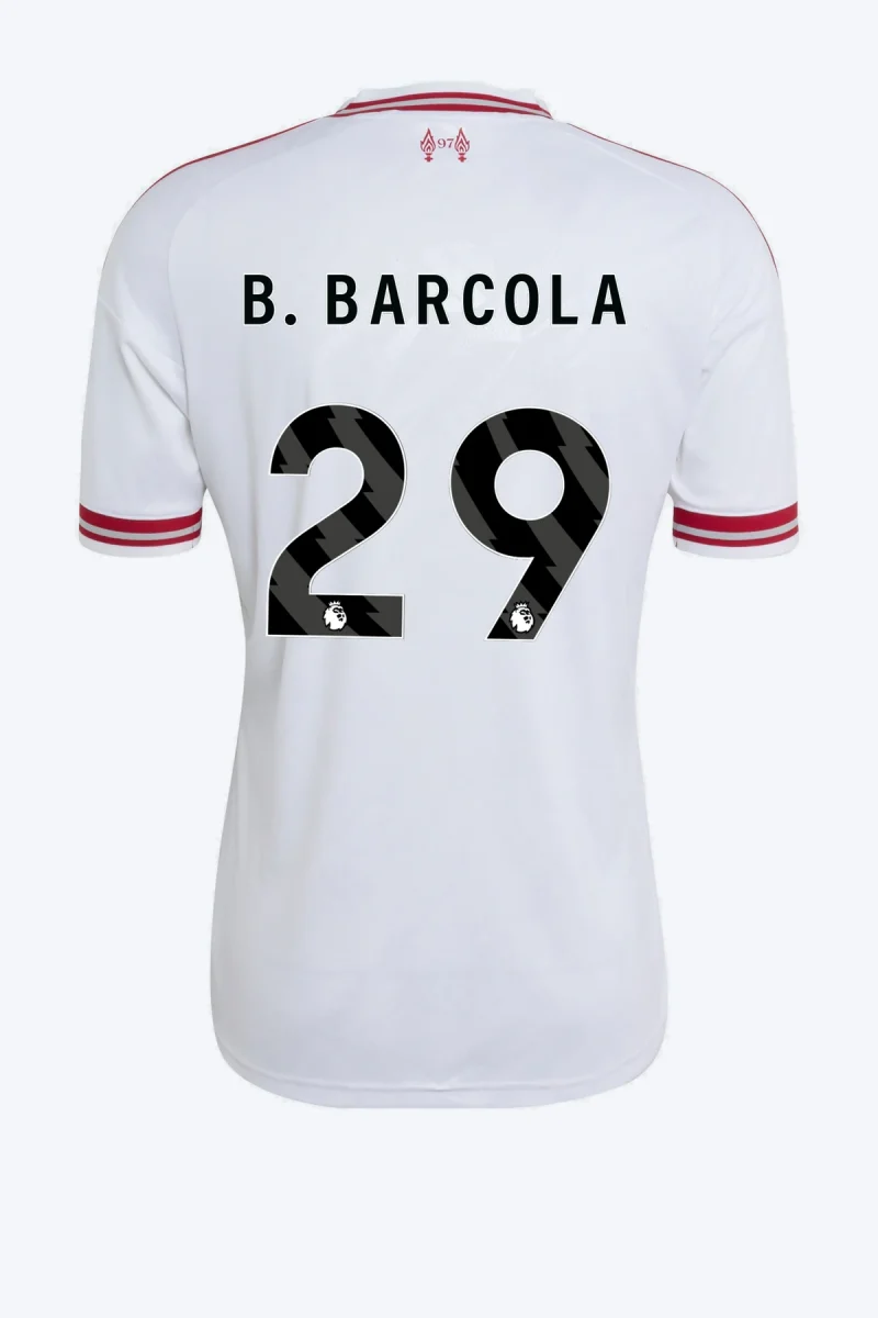B. Barcola 29 Voetbalshirt - Liverpool FC 26/27 Uit