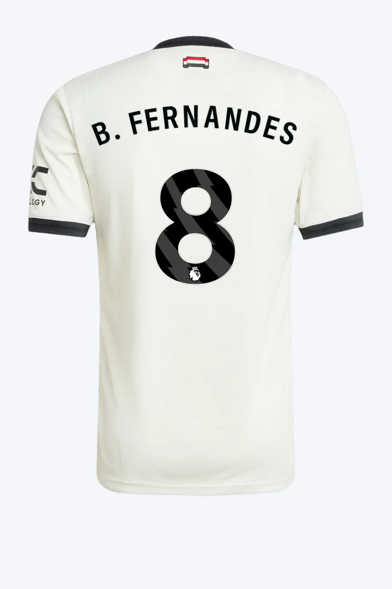 B. Fernandes 8 Voetbalshirt - Manchester United 24/25 Derde Authentic
