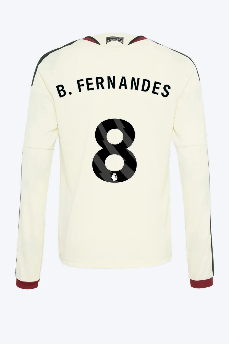 B. Fernandes 8 Voetbalshirt - Manchester United 26/27 Derde Kids Longsleeve