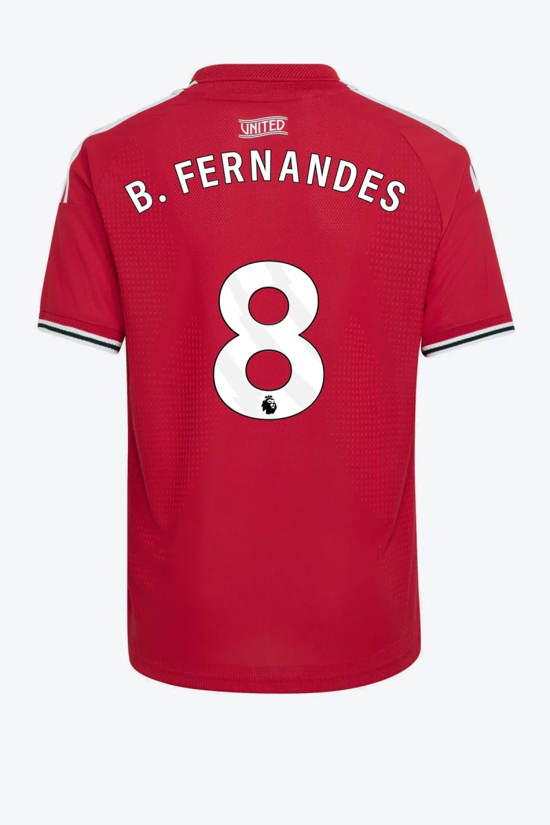 B. Fernandes 8 Voetbalshirt - Manchester United 26/27 Thuis Authentic Kids