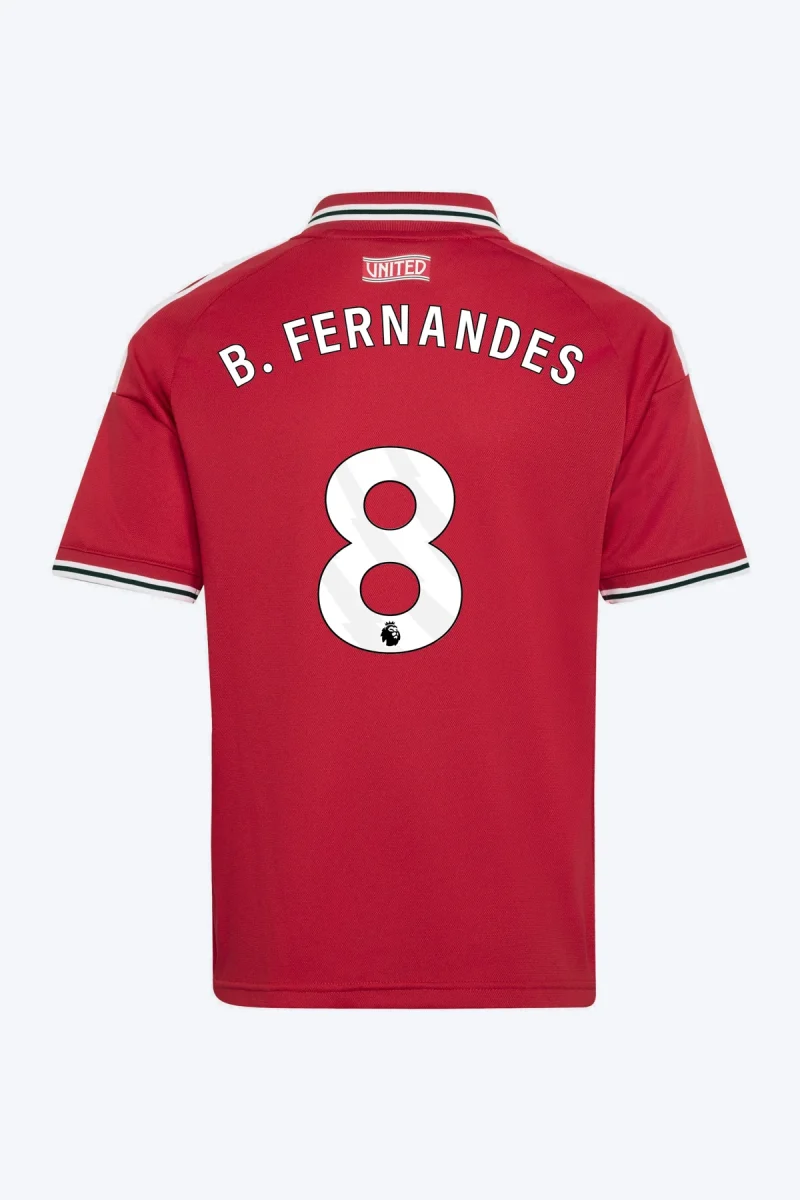 B. Fernandes 8 Voetbalshirt - Manchester United 26/27 Thuis Kids