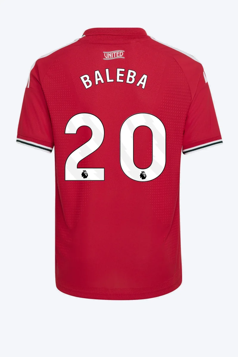 Baleba 20 Voetbalshirt - Manchester United 26/27 Thuis Authentic Kids