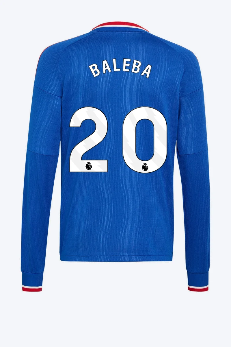 Baleba 20 Voetbalshirt - Manchester United 26/27 Uit Kids Longsleeve