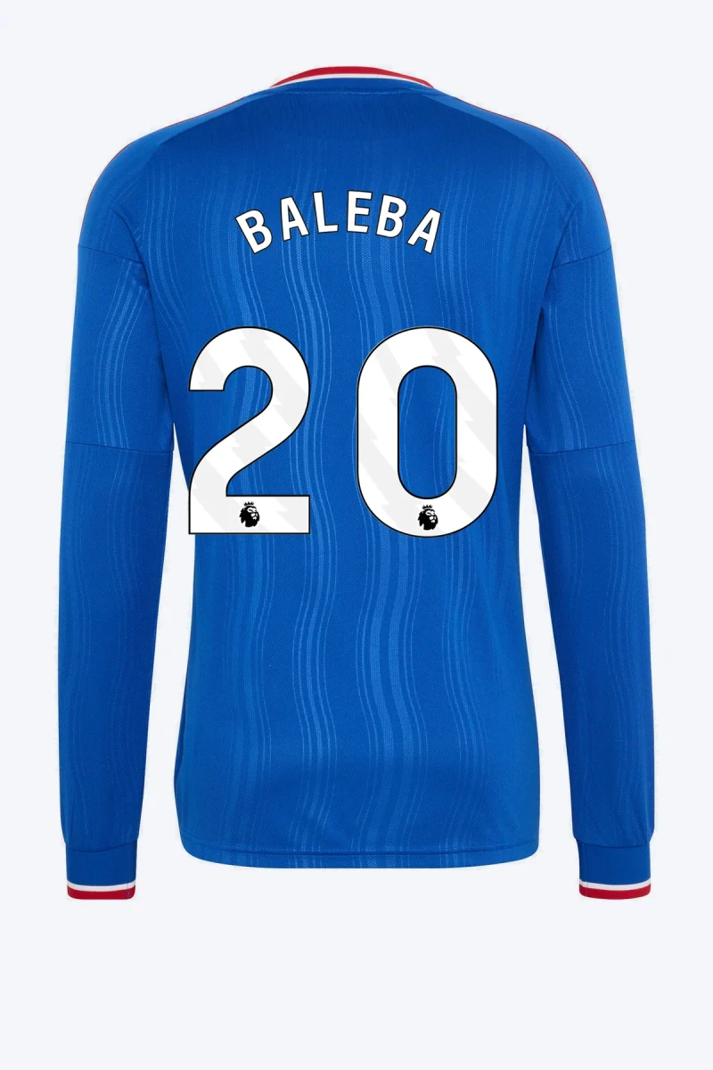 Baleba 20 Voetbalshirt - Manchester United 26/27 Uit Longsleeve