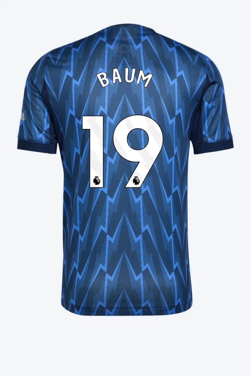 Baum 19 Voetbalshirt - Arsenal 25/26 Uit Authentic