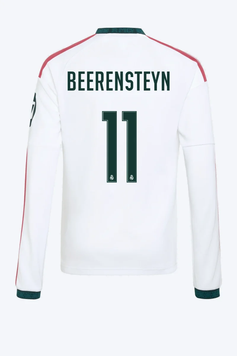 Beerensteyn 11 Voetbalshirt - Real Madrid 26/27 Thuis Lange Mouw Kids