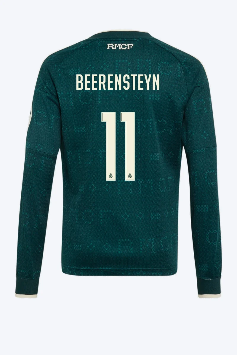 Beerensteyn 11 Voetbalshirt - Real Madrid 26/27 Uit Lange Mouw Kids