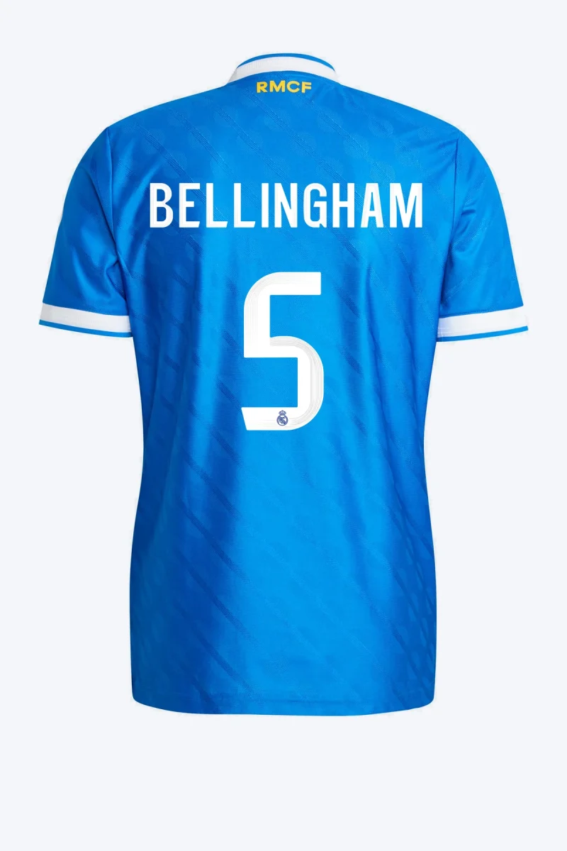 Bellingham 5 Voetbalshirt - Real Madrid 25/26 Derde Authentic