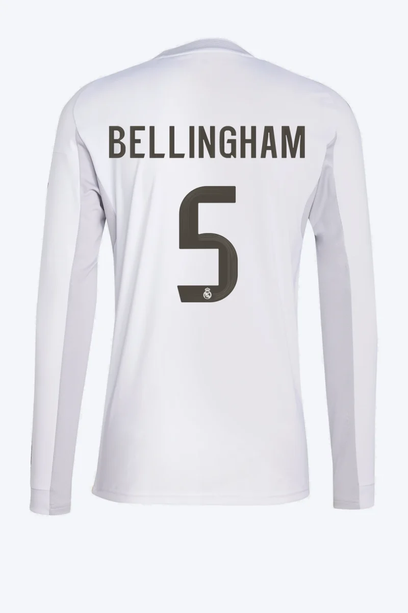 Bellingham 5 Voetbalshirt - Real Madrid 25/26 Lange Mouw Thuis