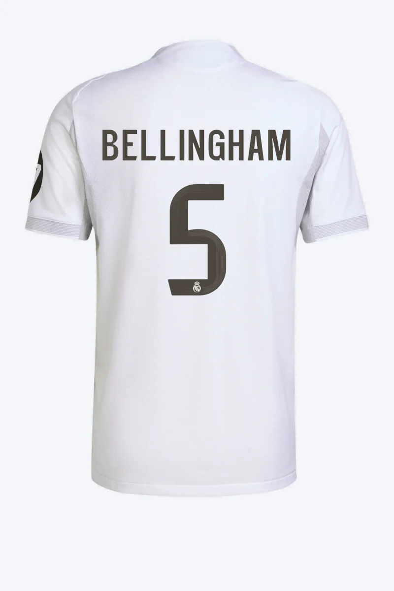 Bellingham 5 Voetbalshirt - Real Madrid 25/26 Thuis Authentic
