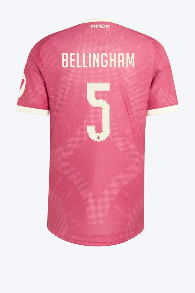 Bellingham 5 Voetbalshirt - Real Madrid 26/27 Derde Authentic