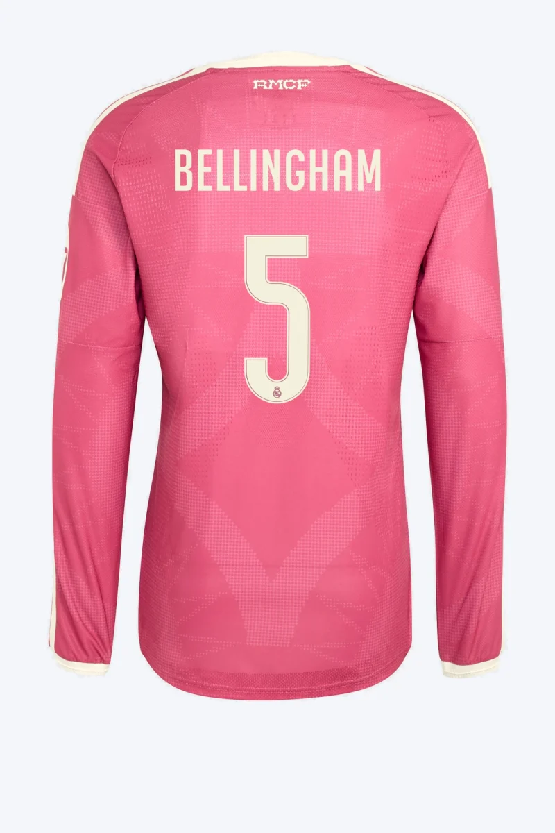 Bellingham 5 Voetbalshirt - Real Madrid 26/27 Derde Authentic Lange Mouw