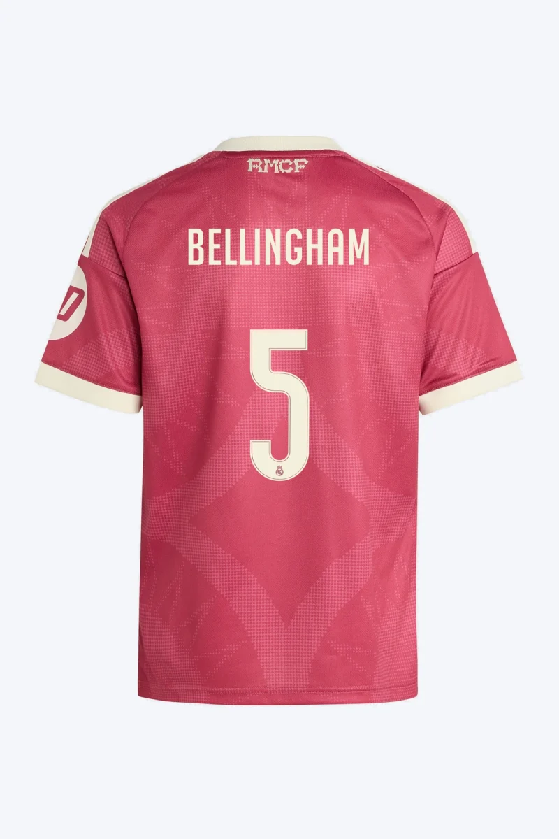 Bellingham 5 Voetbalshirt - Real Madrid 26/27 Derde Kids