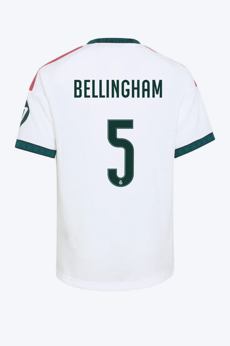 Bellingham 5 Voetbalshirt - Real Madrid 26/27 Thuis Authentic Kids