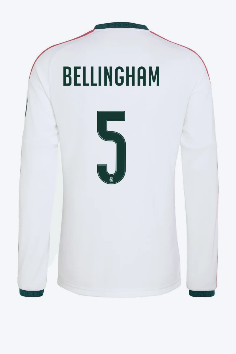 Bellingham 5 Voetbalshirt - Real Madrid 26/27 Thuis Lange Mouw