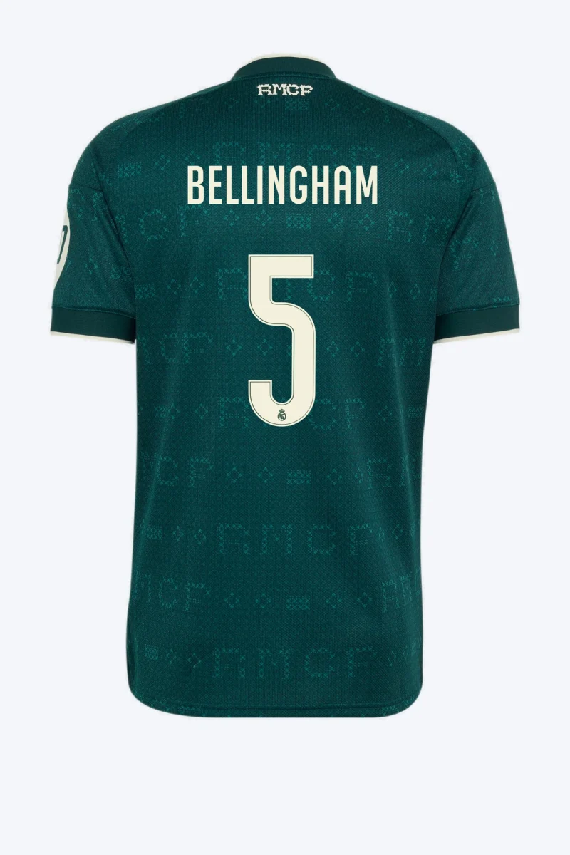 Bellingham 5 Voetbalshirt - Real Madrid 26/27 Uit