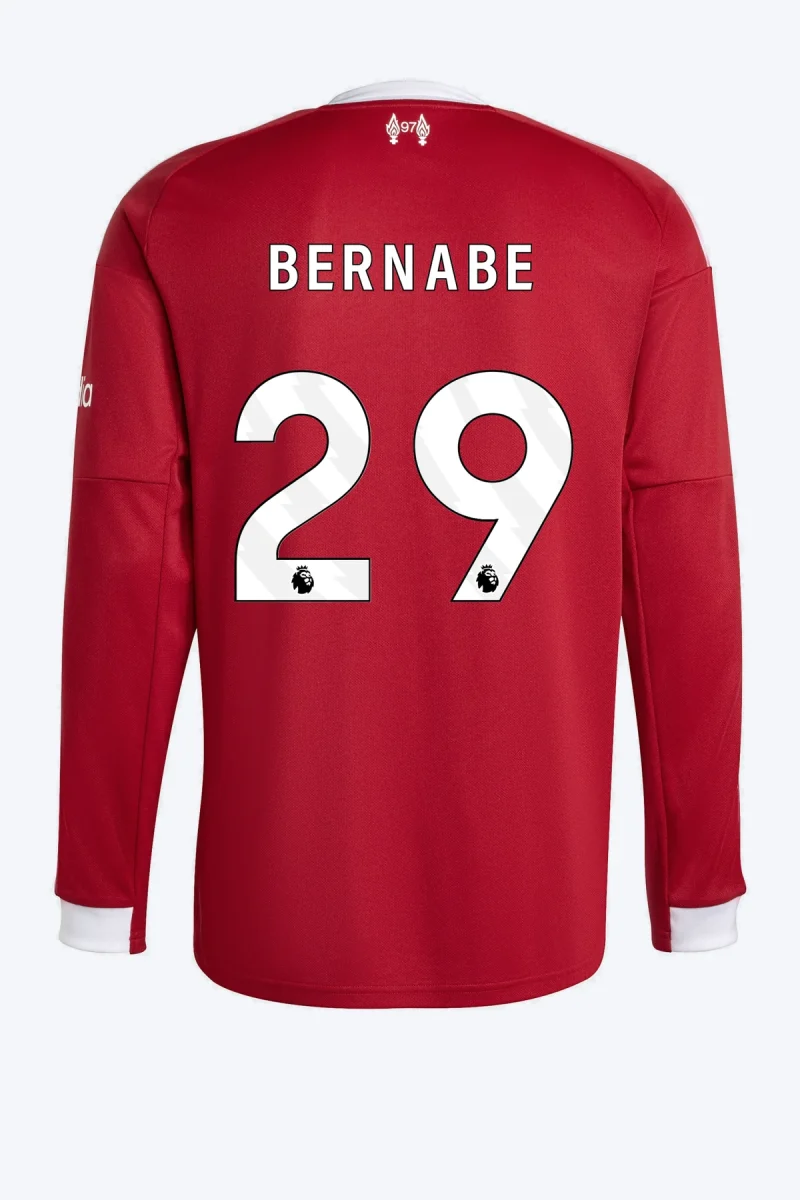 Bernabe 29 Voetbalshirt - Liverpool FC 25/26 Lange Mouw Thuis