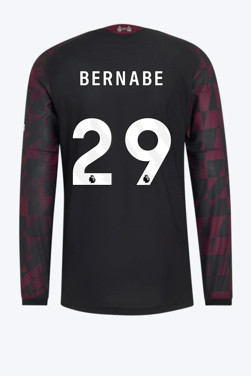 Bernabe 29 Voetbalshirt - Liverpool FC 26/27 Derde Authentic Longsleeve