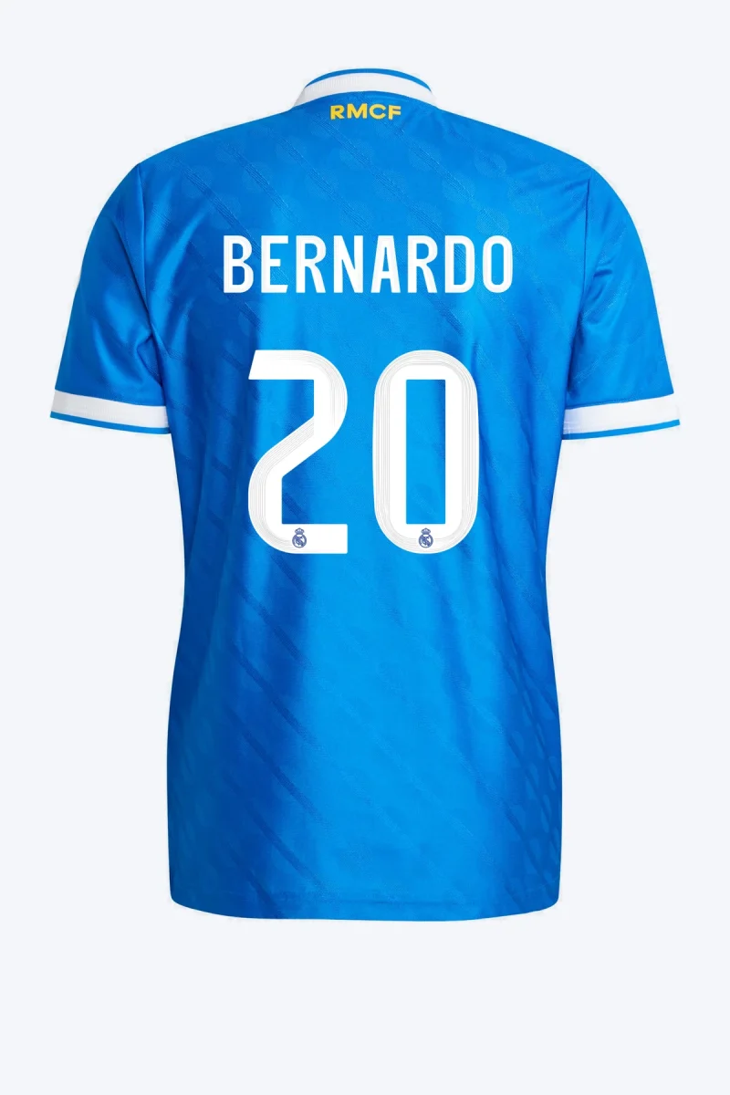 Bernardo 20 Voetbalshirt - Real Madrid 25/26 Derde Authentic