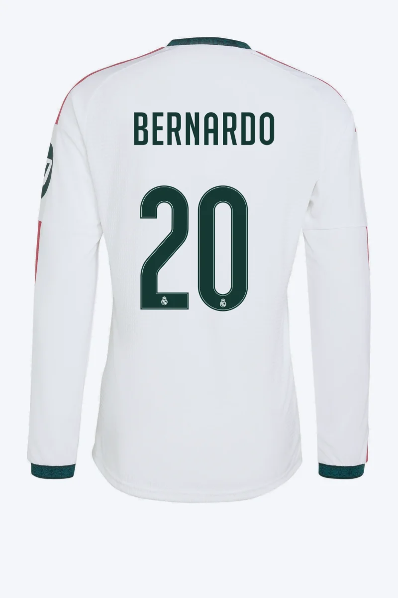 Bernardo 20 Voetbalshirt - Real Madrid 26/27 Thuis Authentic Lange Mouw