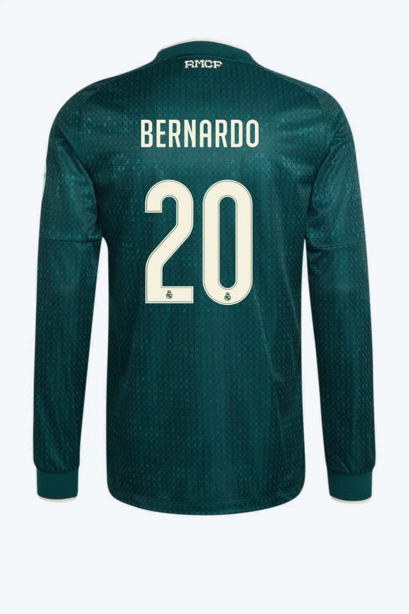 Bernardo 20 Voetbalshirt - Real Madrid 26/27 Uit Authentic Lange Mouw
