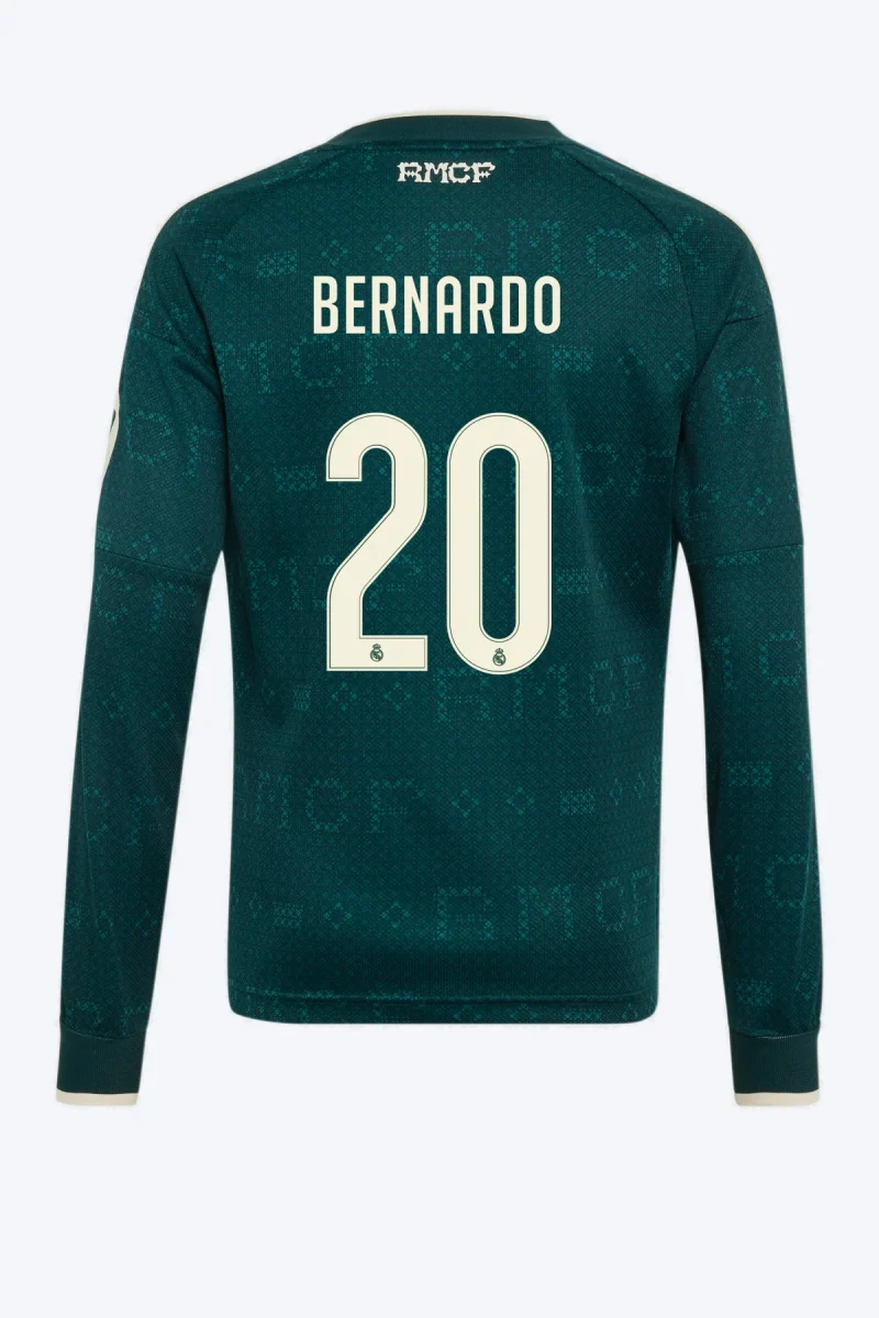Bernardo 20 Voetbalshirt - Real Madrid 26/27 Uit Lange Mouw Kids