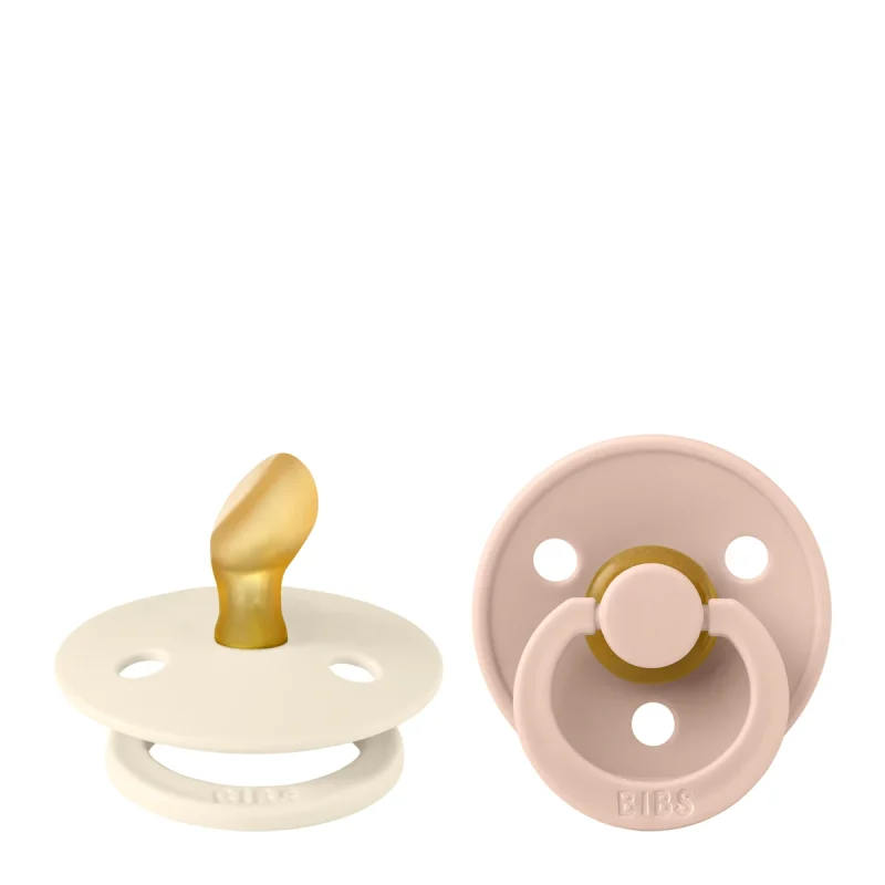 BIBS Colour Anatomical Dental 2 Pack Ivory + Blush