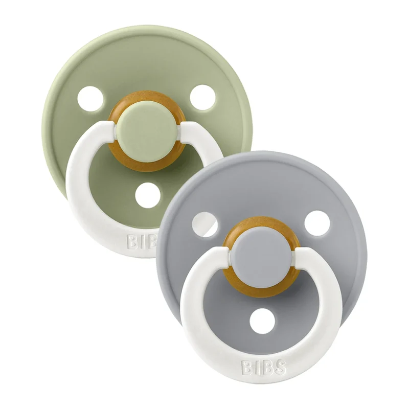 BIBS Colour GLOW Anatomical 2-Pack Sage/Cloud