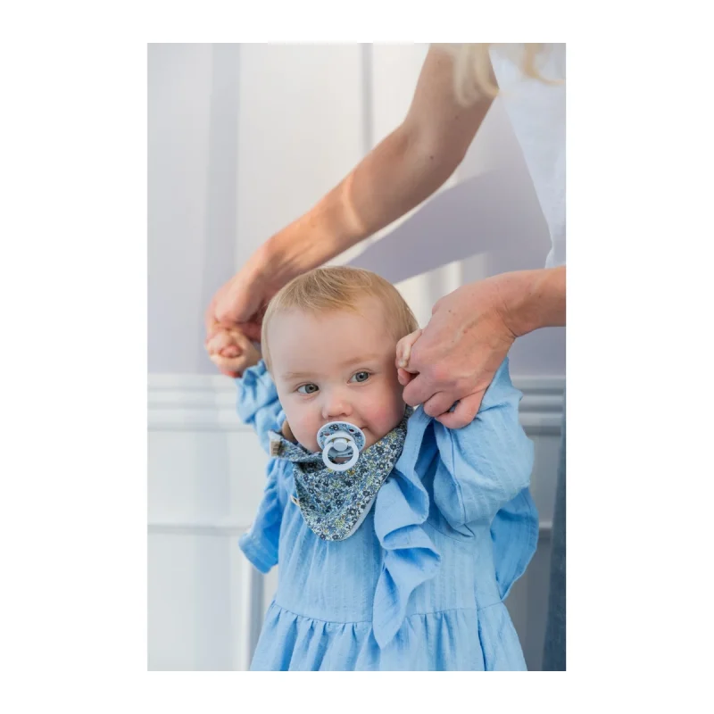 BIBS x Liberty Bandana Bib Camomile Lawn Baby Blue