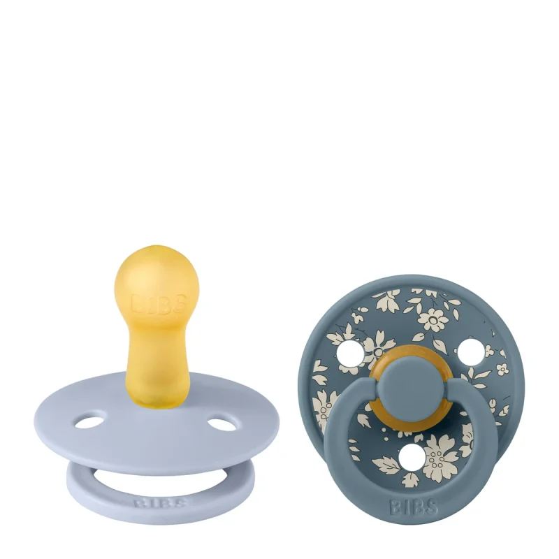 BIBS x LIBERTY Colour 2 Pack Dusty Blue Mix