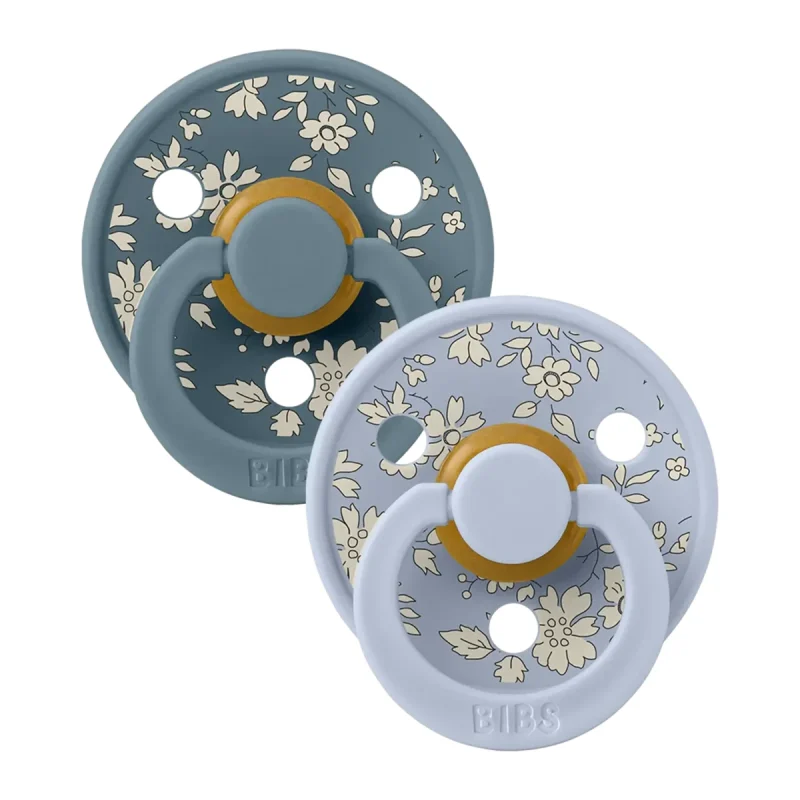 BIBS x LIBERTY Colour 2 Pack Dusty Blue Mix