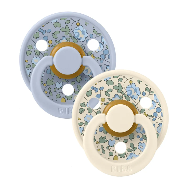 BIBS x LIBERTY Colour 2 Pack Eloise Dusty Blue Mix