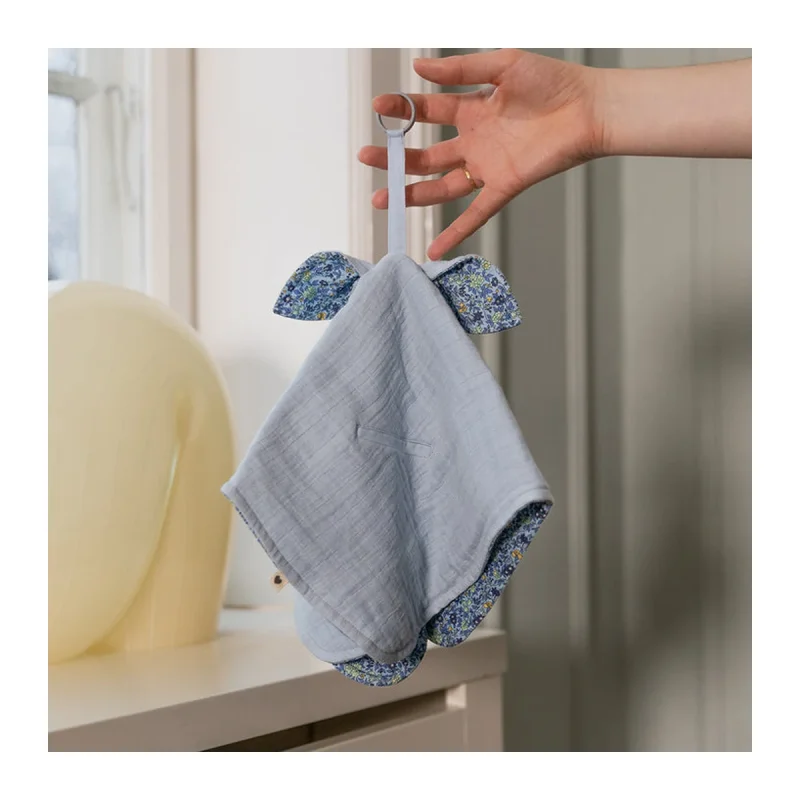 BIBS x Liberty knuffeldoekje Baby Blue