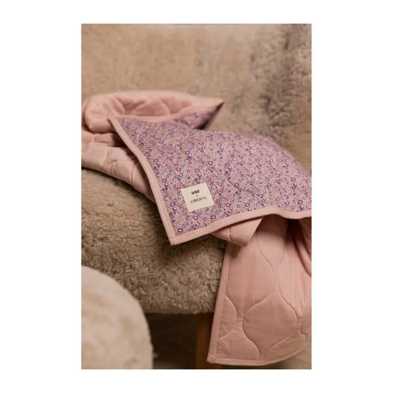 BIBS x Liberty Quilted blanket Camomile Lawn Violet sky