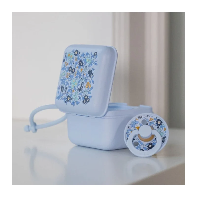 BIBS X Liberty Speenbox Pacifier Box Baby Blue