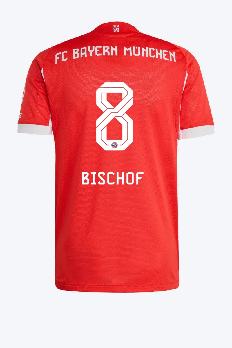Bischof 8 Voetbalshirt - FC Bayern 25/26 Thuis Authentic