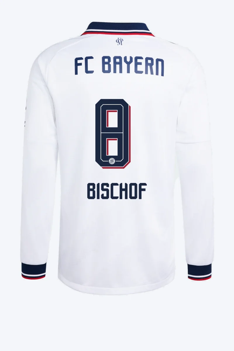 Bischof 8 Voetbalshirt - FC Bayern 26/27 Uit Authentic Longsleeve